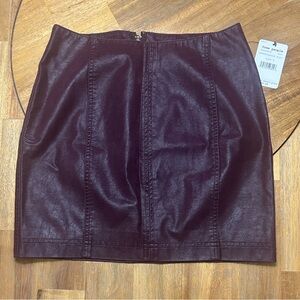 Free People Plum Pencil Skirt